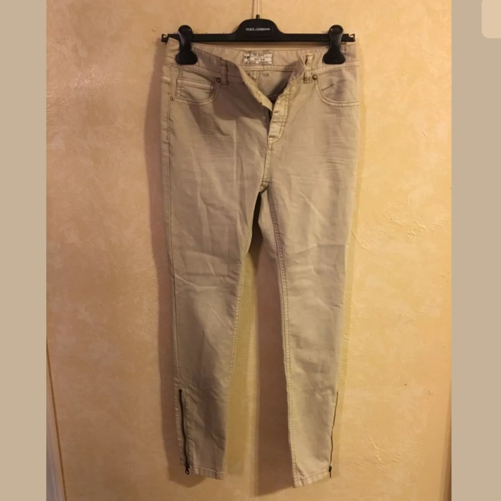 Free people khaki denim 26 NEW